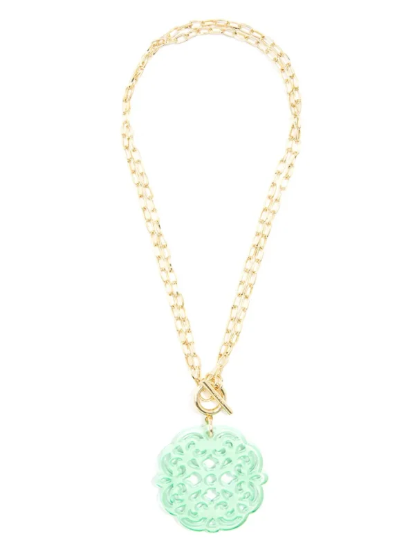 Allure Resin Pendant Necklace | ZENZII Discount