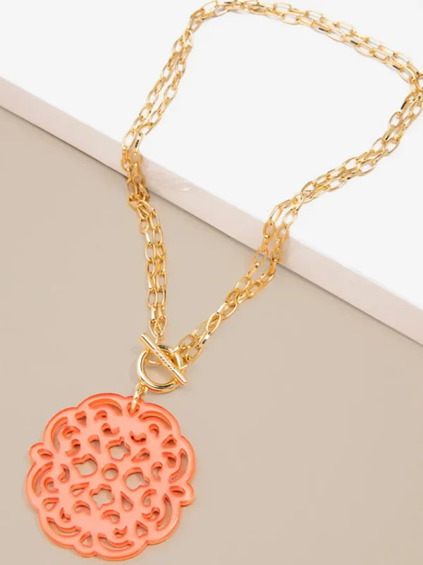 Allure Resin Pendant Necklace | ZENZII Discount