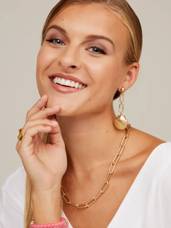 Angela Paperclip Link Collar Necklace | ZENZII Outlet