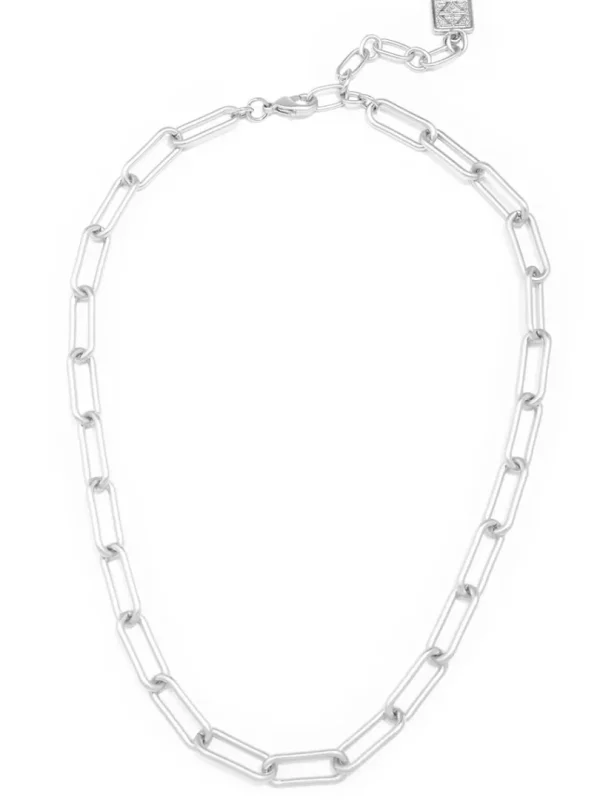 Angela Paperclip Link Collar Necklace | ZENZII Outlet