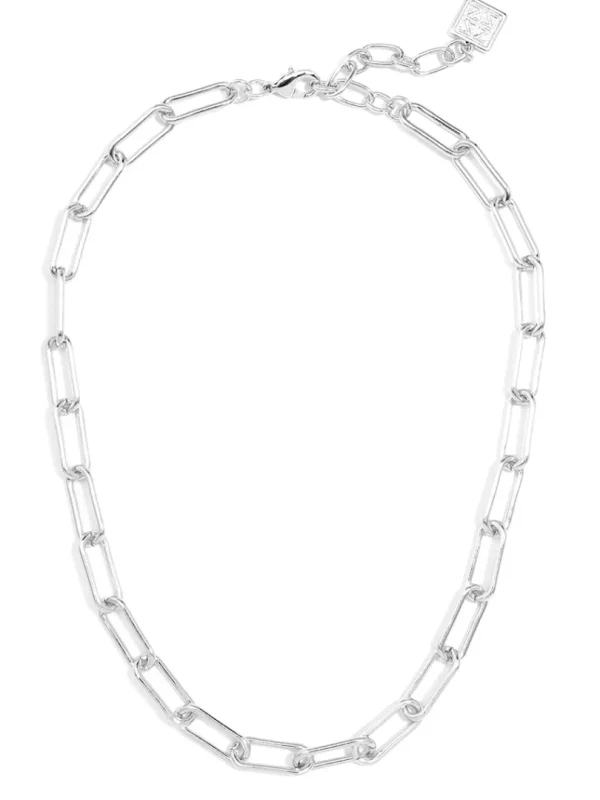 Angela Paperclip Link Collar Necklace | ZENZII Outlet