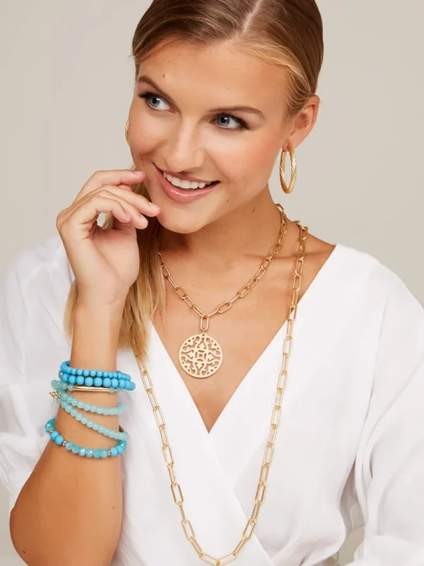 Angela Paperclip Link Long Necklace | ZENZII Discount