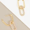 Athena Crystal Link Drop Earring | ZENZII Fashion