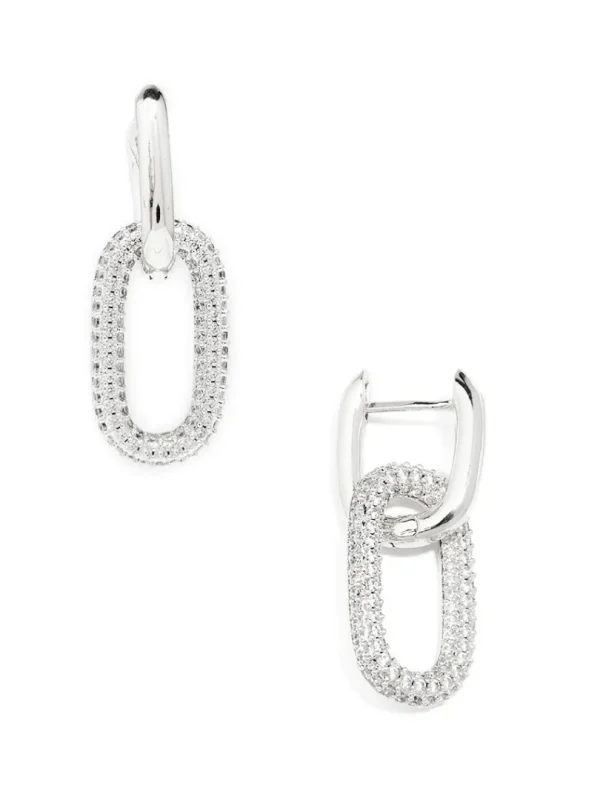Athena Crystal Link Drop Earring | ZENZII Fashion