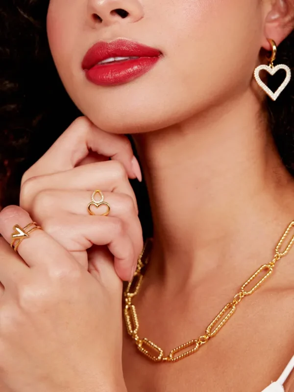 Aurea Heart Adjustable Ring | ZENZII Online