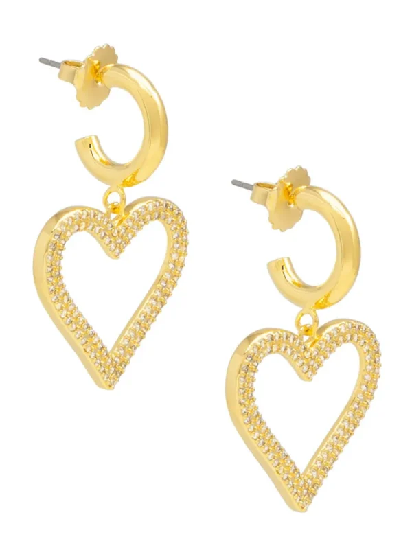 Aurea Heart Drop Earring | ZENZII Fashion