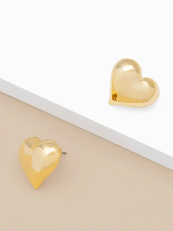 Aurea Heart Stud Earring | ZENZII Clearance