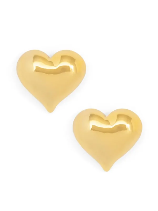 Aurea Heart Stud Earring | ZENZII Clearance