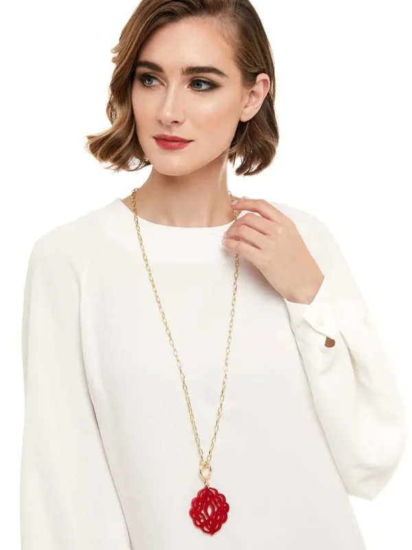 Baroque Pendant Necklace | ZENZII Clearance