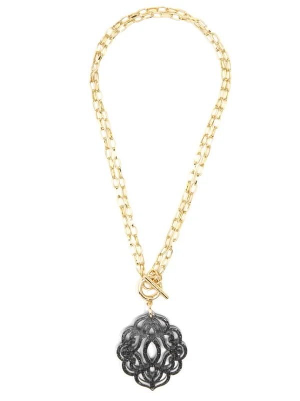Baroque Pendant Necklace | ZENZII Clearance