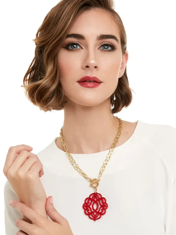 Baroque Pendant Necklace | ZENZII Clearance