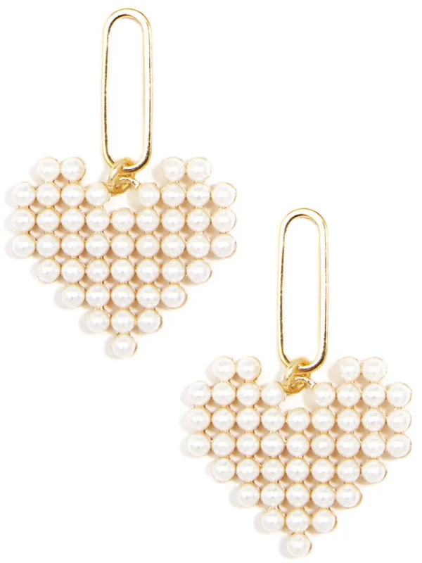 Bead of My Heart Pearl Drop Earring | ZENZII New