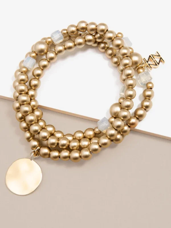 Beaded Metallic Layers Wrap Bracelet | ZENZII Best