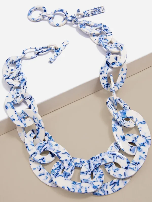 Marbled Link Collar Necklace | ZENZII Best