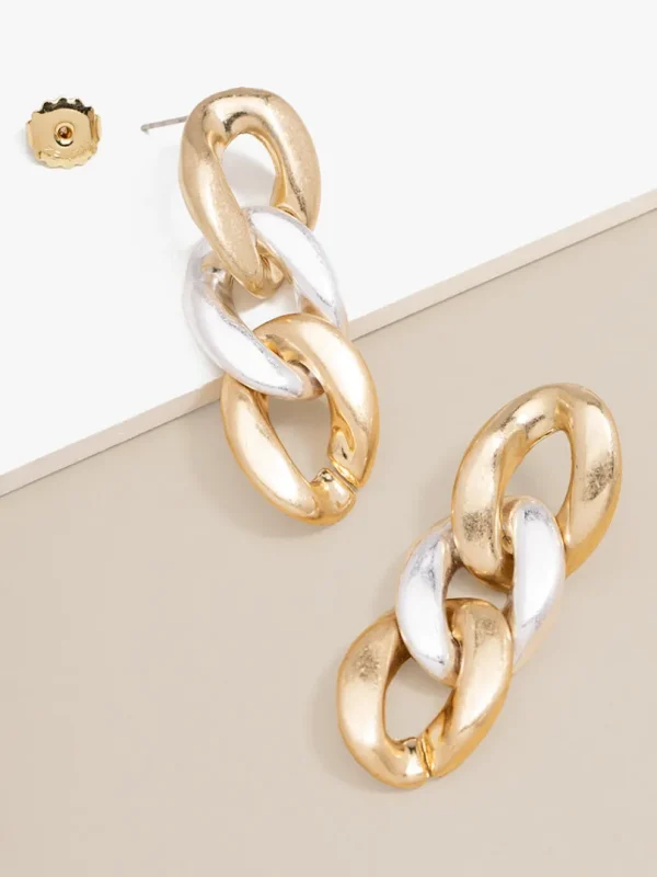 Camilla Curb Chain Drop Earring | ZENZII Online