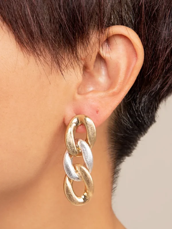 Camilla Curb Chain Drop Earring | ZENZII Online