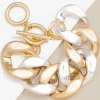 Camilla Large Curb Chain Bracelet | ZENZII Clearance