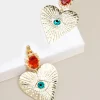 Celestial Heart Crystal Drop Earring | ZENZII Hot