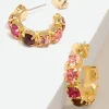 Charlie Crystal Hoops Earring | ZENZII New