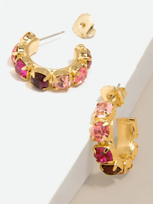 Charlie Crystal Hoops Earring | ZENZII New