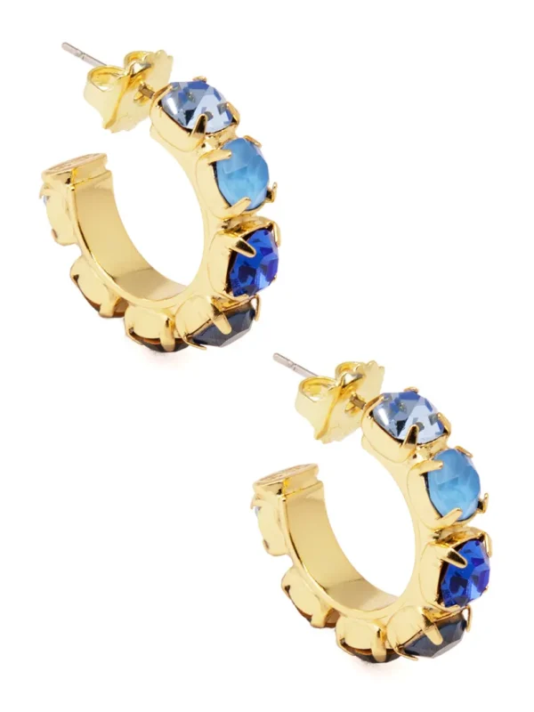 Charlie Crystal Hoops Earring | ZENZII New
