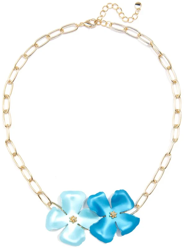 Chroma Metals Chain Collar Necklace | ZENZII Clearance