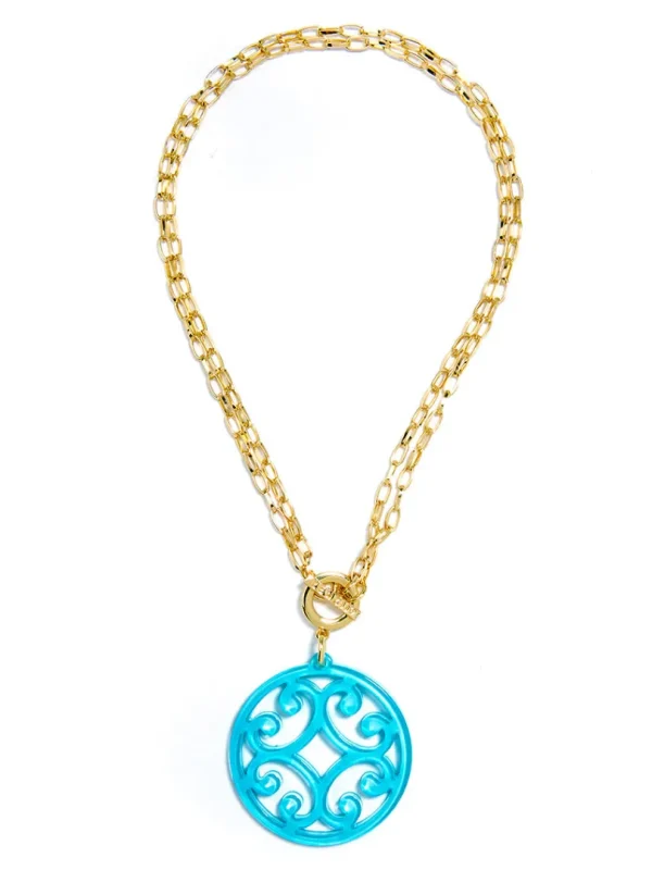 Circle Scroll Necklace | ZENZII Hot