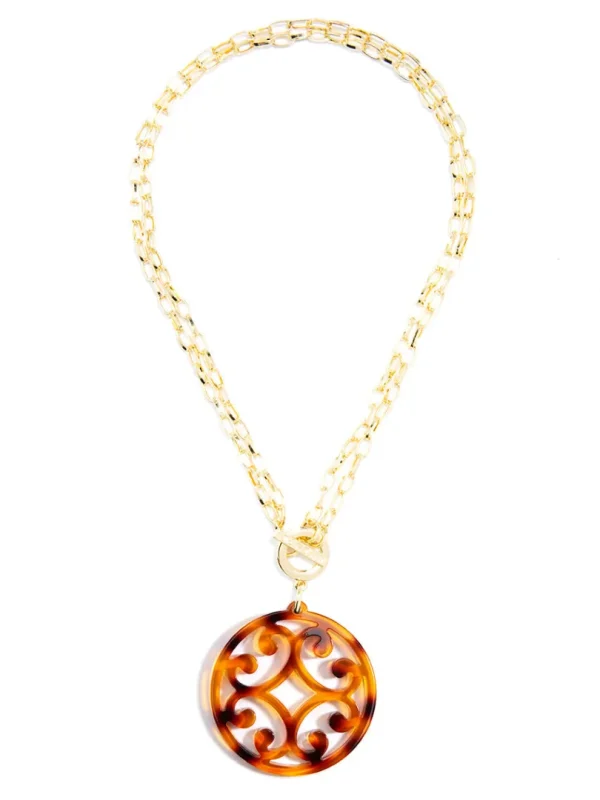Circle Scroll Necklace | ZENZII Hot