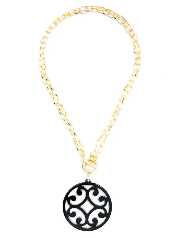 Circle Scroll Necklace | ZENZII Hot