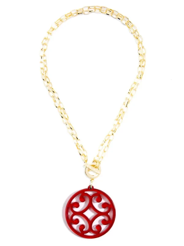 Circle Scroll Necklace | ZENZII Hot