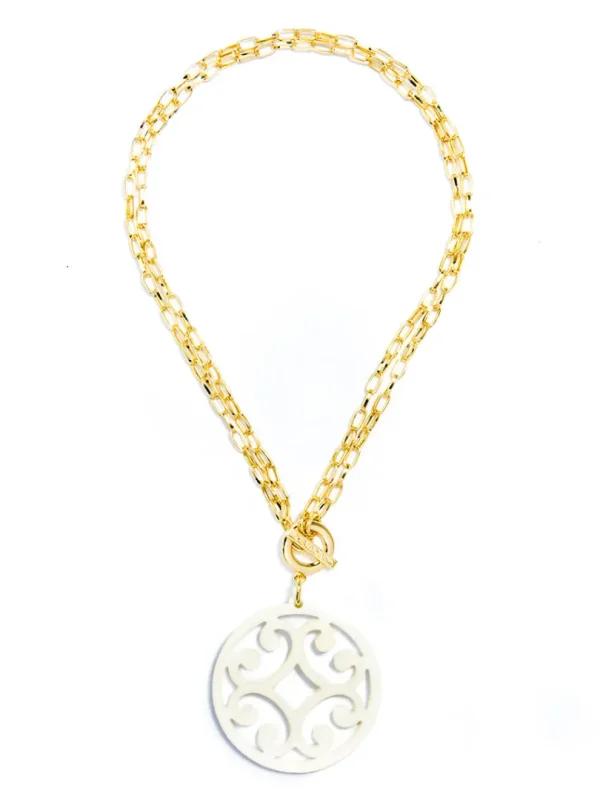 Circle Scroll Necklace | ZENZII Hot
