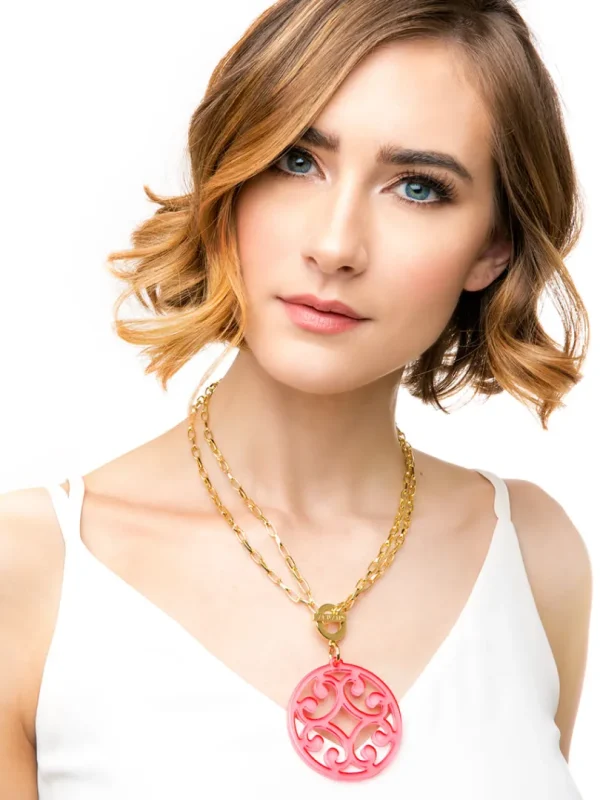 Circle Scroll Necklace | ZENZII Hot