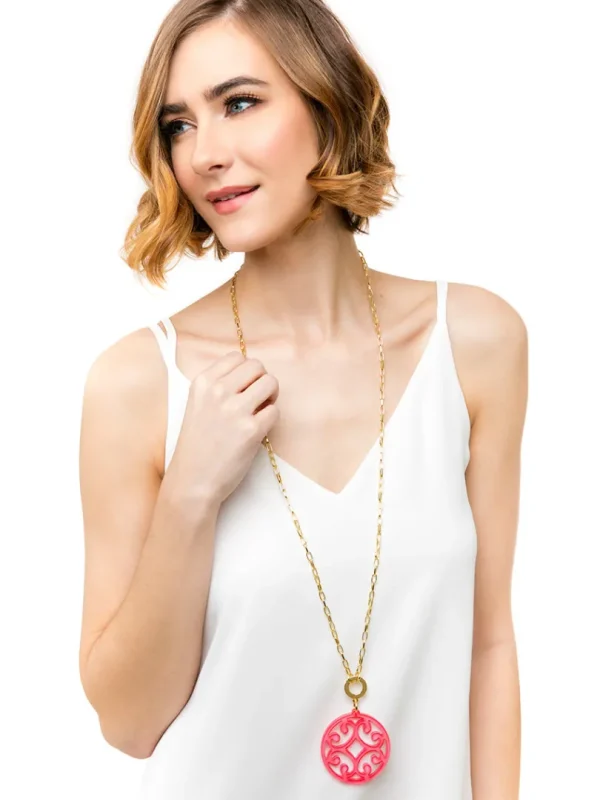 Circle Scroll Necklace | ZENZII Hot