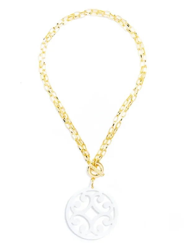 Circle Scroll Necklace | ZENZII Hot