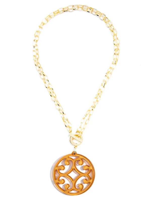 Circle Scroll Necklace | ZENZII Hot
