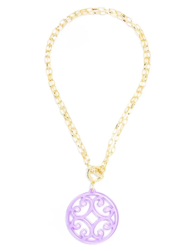Circle Scroll Necklace | ZENZII Hot