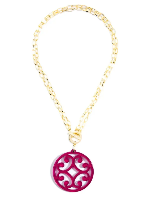 Circle Scroll Necklace | ZENZII Hot