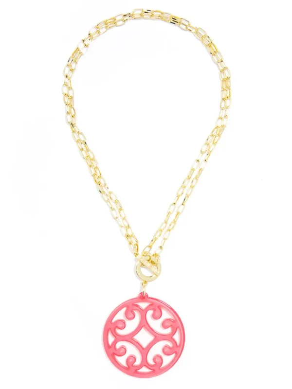 Circle Scroll Necklace | ZENZII Hot