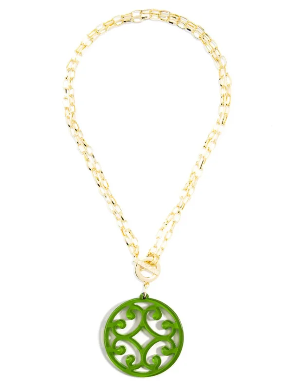 Circle Scroll Necklace | ZENZII Hot
