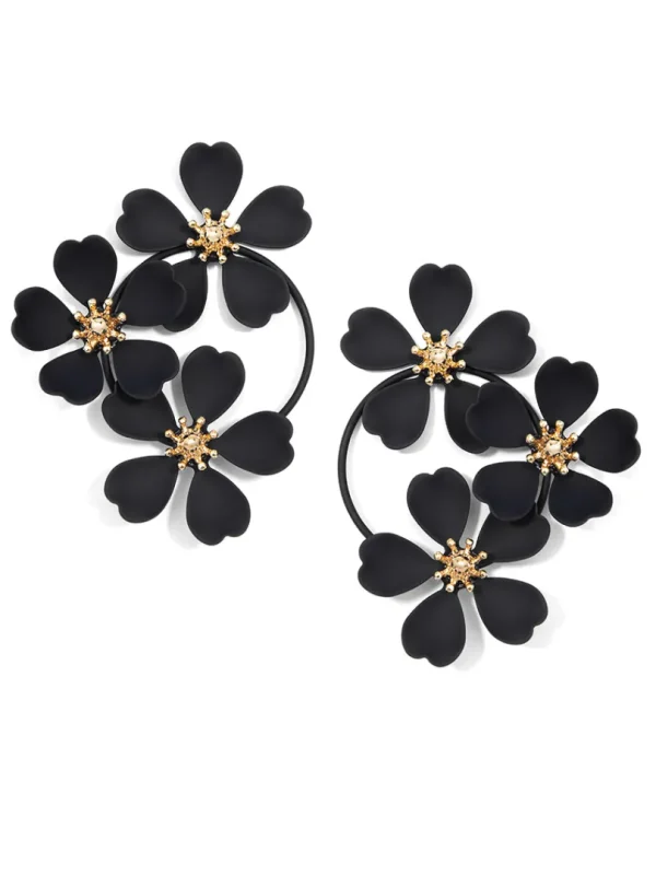 Daisy Drop Hoop Earring | ZENZII Fashion