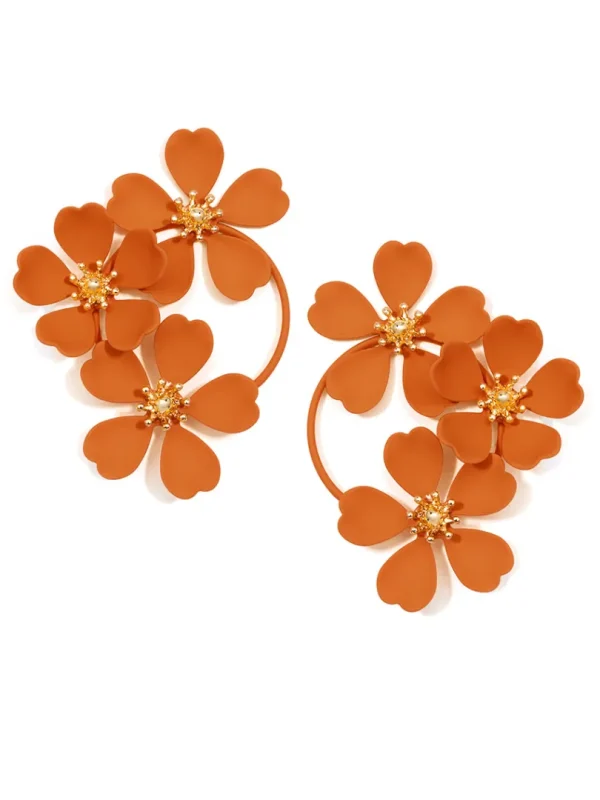 Daisy Drop Hoop Earring | ZENZII Fashion