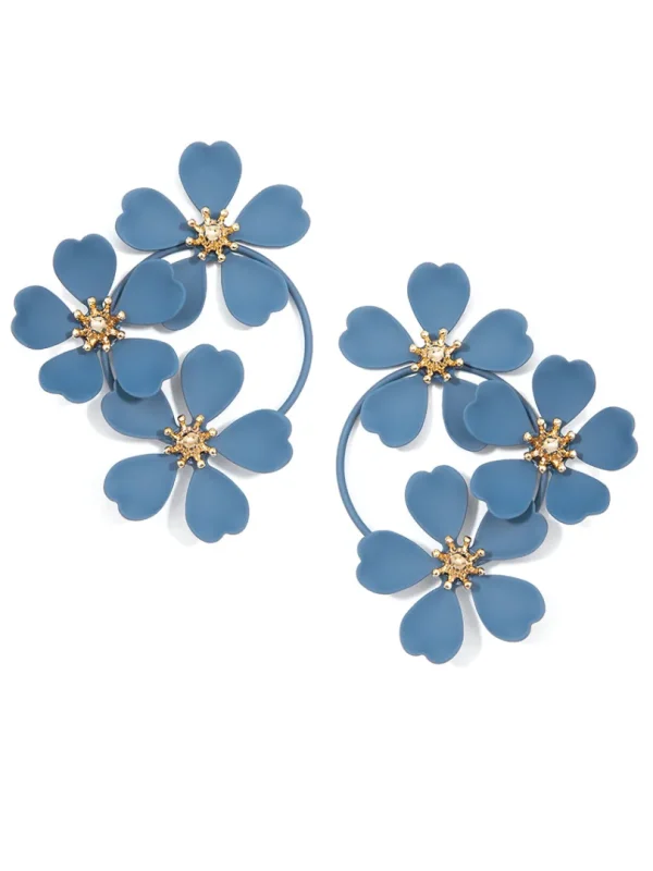 Daisy Drop Hoop Earring | ZENZII Fashion
