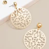 Emblem Charm Drop Earring | ZENZII Hot