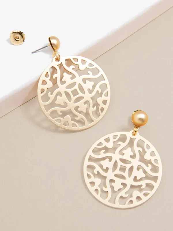 Emblem Charm Drop Earring | ZENZII Hot