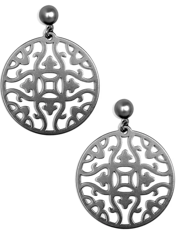 Emblem Charm Drop Earring | ZENZII Hot