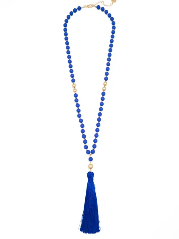 Faye Beaded Tassel Necklace | ZENZII Hot