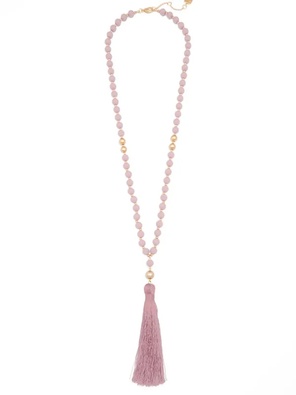 Faye Beaded Tassel Necklace | ZENZII Hot