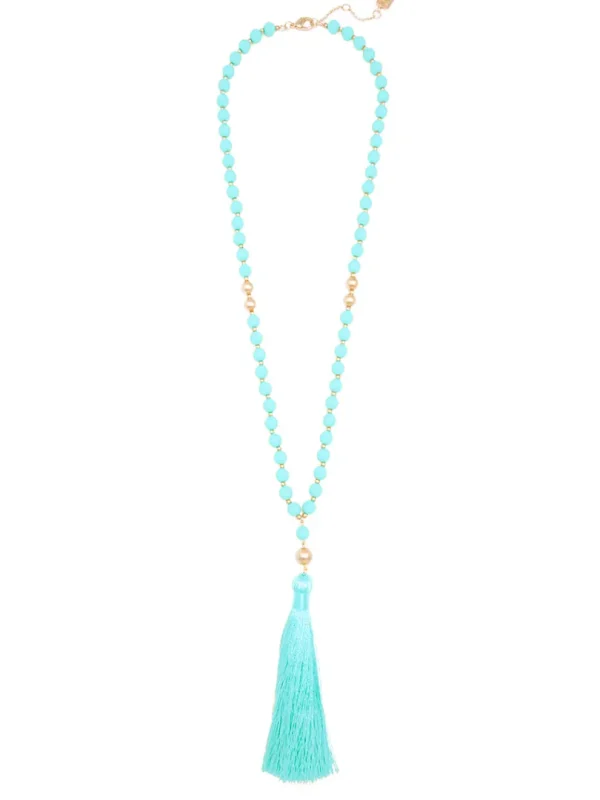 Faye Beaded Tassel Necklace | ZENZII Hot