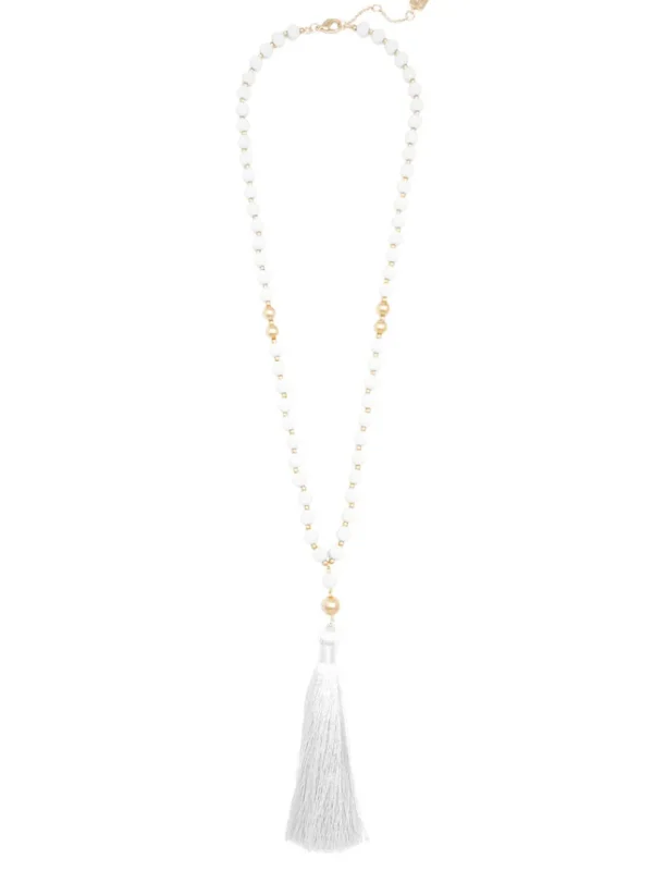 Faye Beaded Tassel Necklace | ZENZII Hot