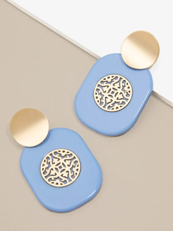 Heather Emblem Drop Earring | ZENZII Fashion